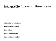 fotografie braucht ihren raum - teil 2