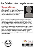 Postkarte Theresia Wiener